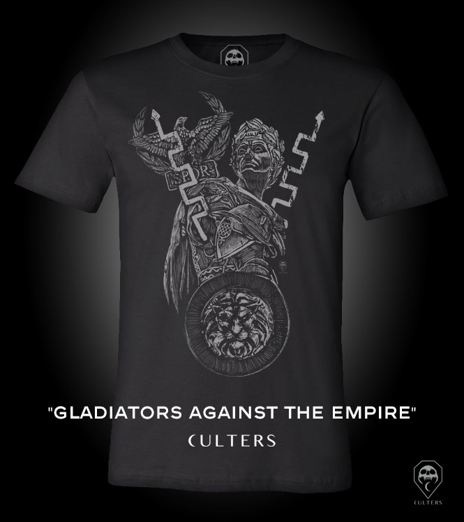 camiseta gladiadores contra en imperio