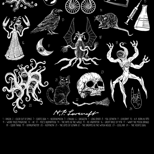 Lovecraft 1890 - Camiseta...