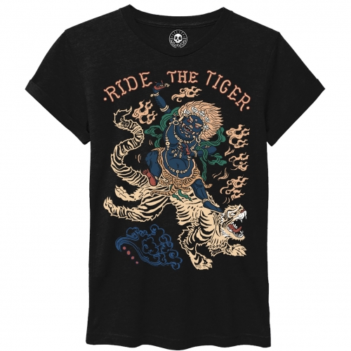 Ride the tiger - Black T-Shirt