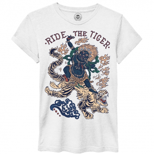 Ride the Tiger - White T-Shirt
