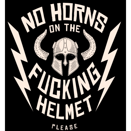 Horns Out Please- Black...
